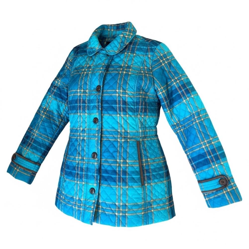 Lands' End Quilted Jacket Plaid - Picture 11 of 11